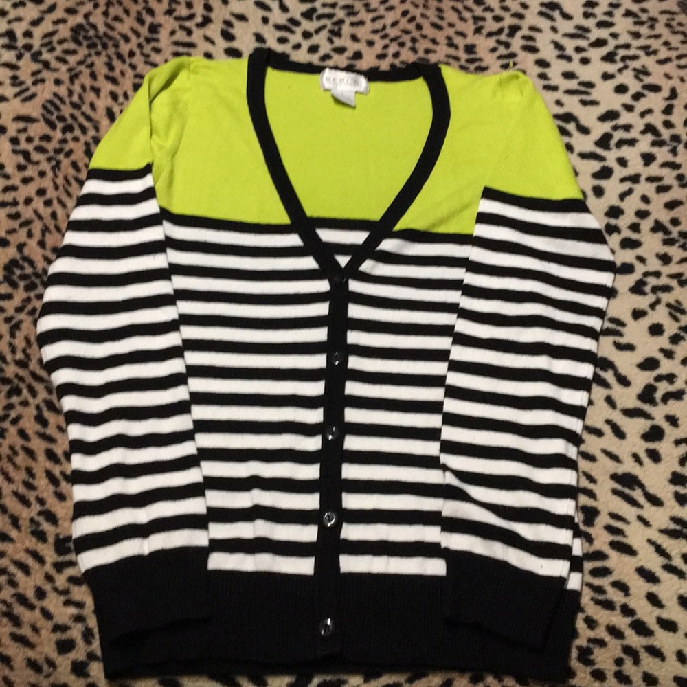 Sweater 2-toned long sleeves/ Cotton Rayon